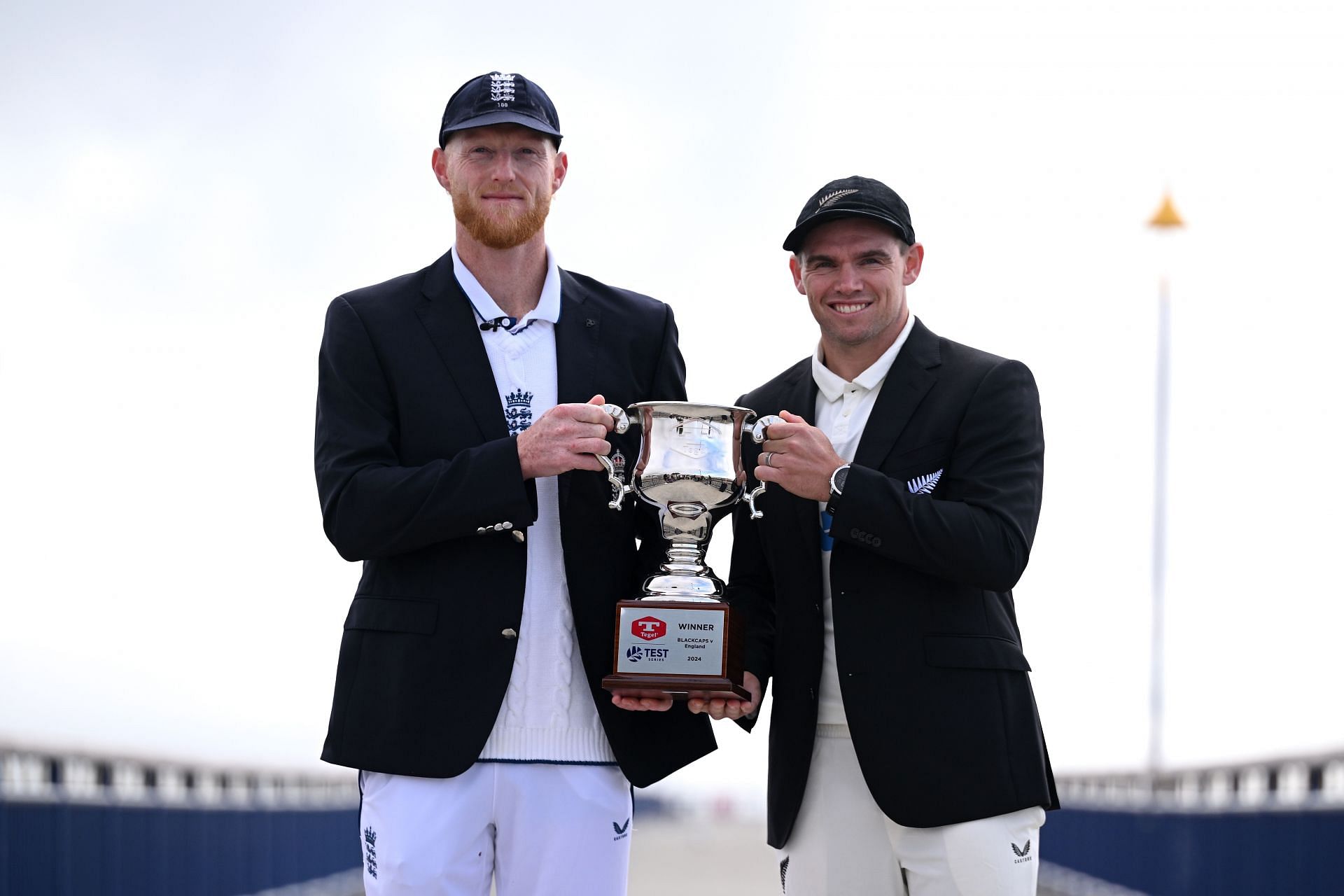 New Zealand v England Test Series Captain's Trophy Photocall